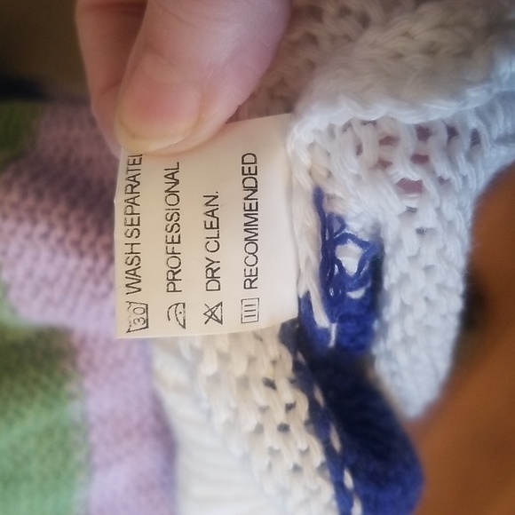 Miss Look Striped Sweater 5X fits like 2X - Picture 3 of 5